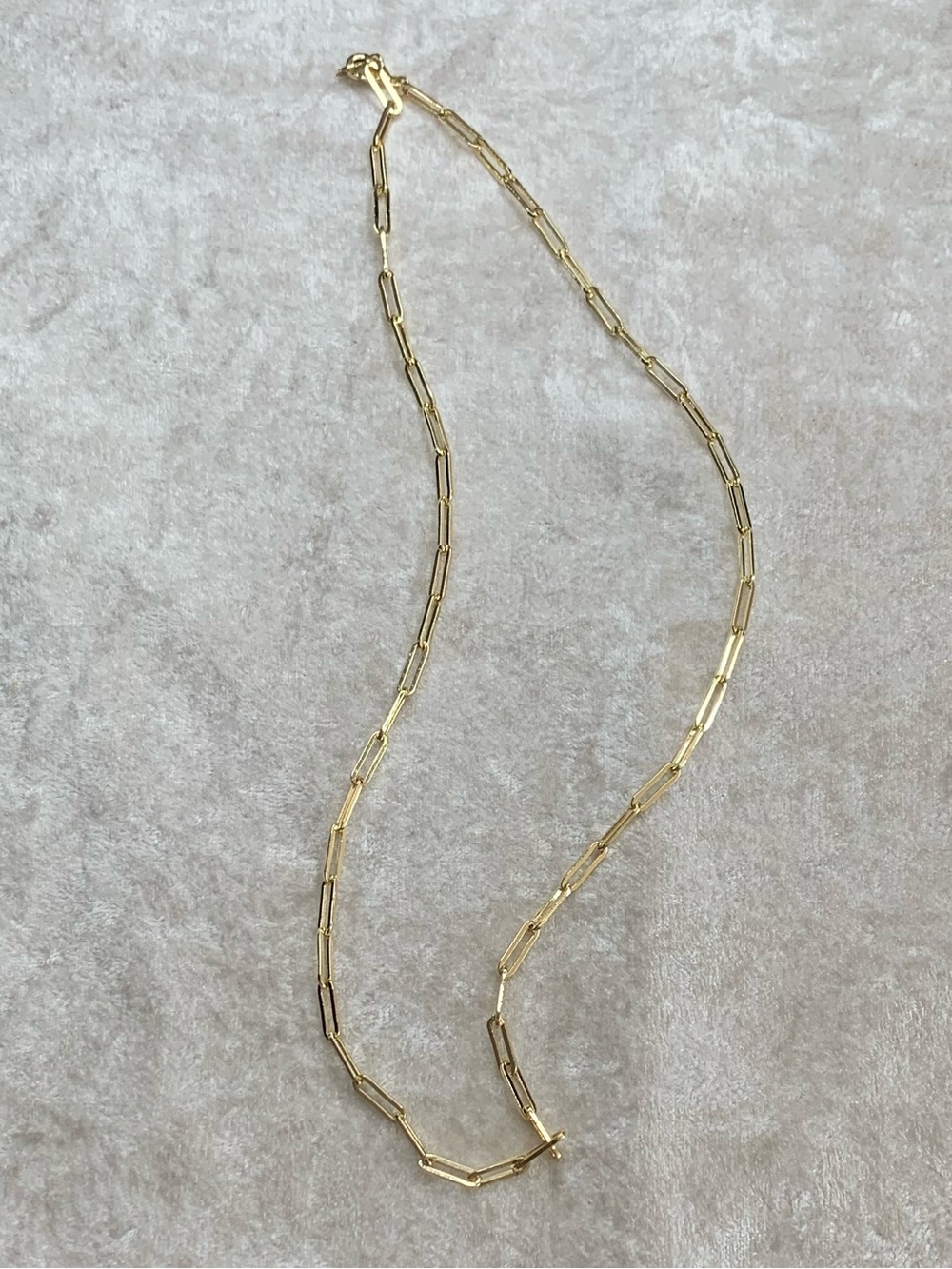NWOT! 18K gold Layered/Gold Bonded 3.8mm Paperclip Chain 22 inch Necklace - Picture 2 of 15